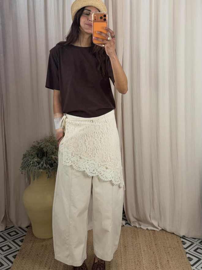 Falda pareo romántica