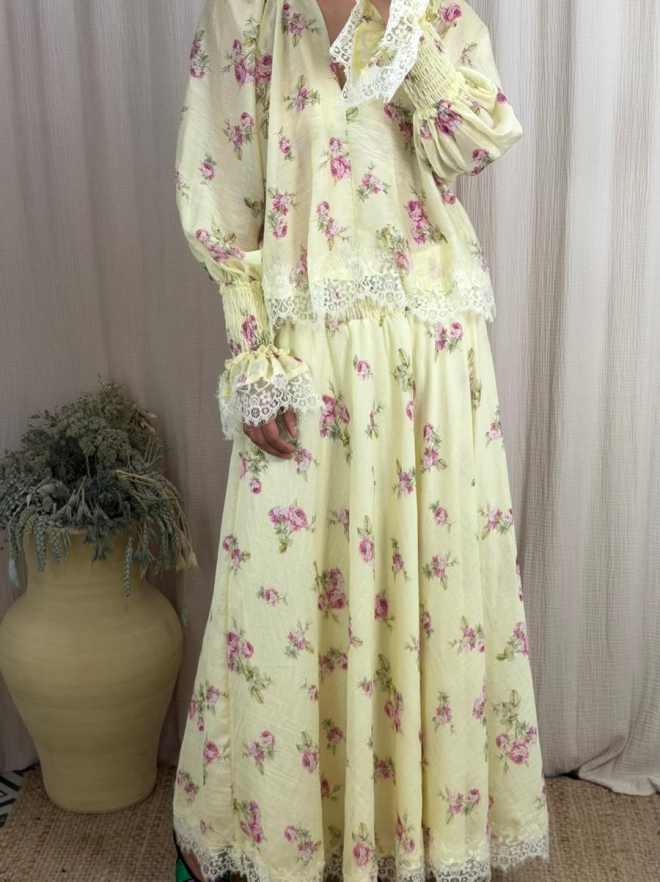 Falda romántica boho