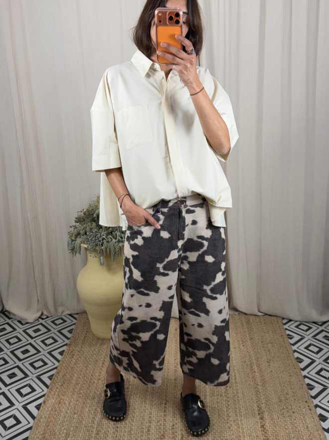 Pantalón print neutro