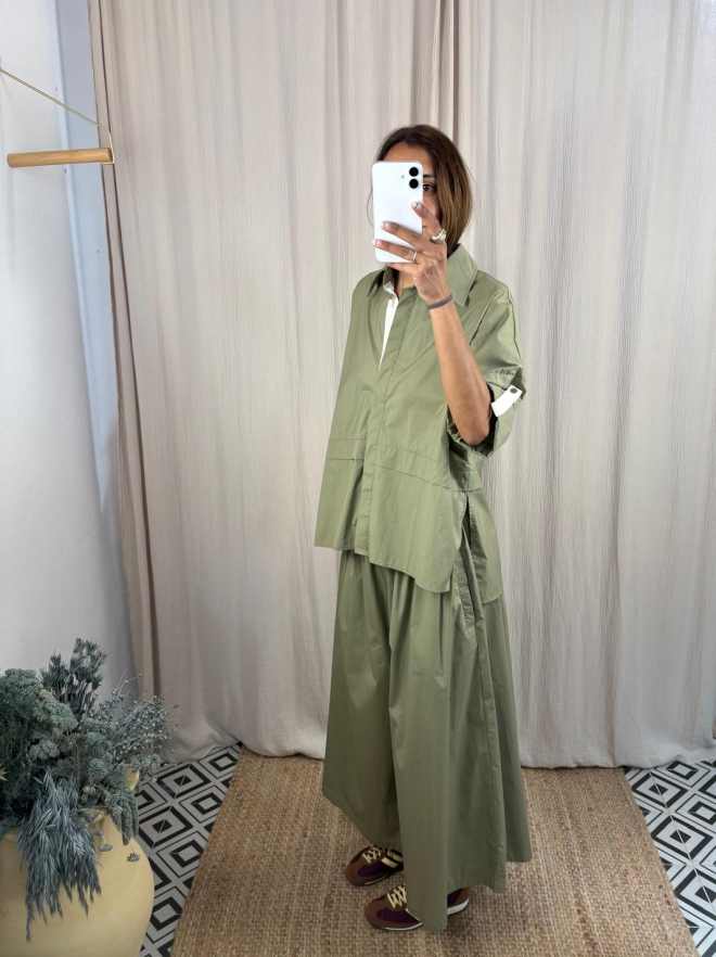 Total look oversize popelin.