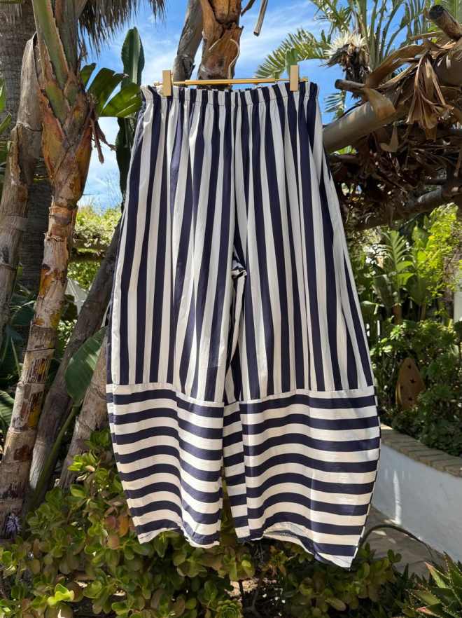 Pantalón baggy rayas