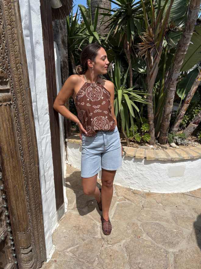 Bermudas jeans palmera