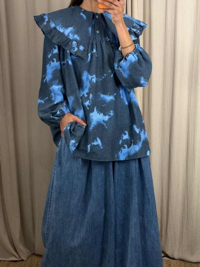 Pantalón jeans amplio