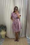 Comprar Vestido camisero malva