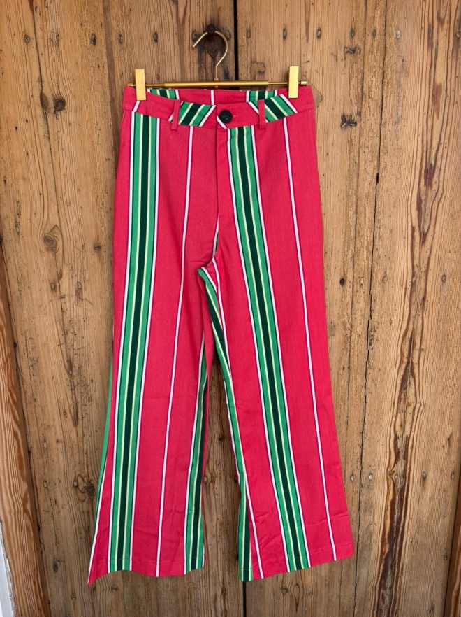 Pantalón rayas flare