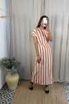 Comprar Vestido largo franjas caldera