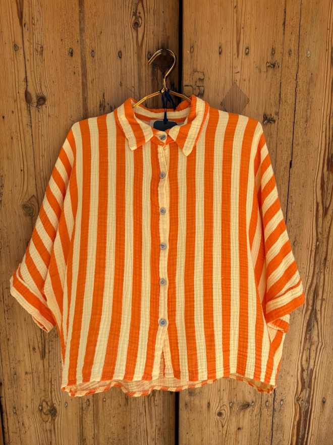 Camisa muselina rayas